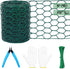 Floral Chicken Wire for Craft,4 x 118 Inch Lightweight Galvanized Hexagonal Chicken Wire Netting, 2mm Thickness Chicken Wire Fence for Garden Poul...