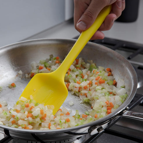 GIR: Get It Right Premium Seamless Spoonula - Non-Stick Heat Resistant Silicone Scraper Spatula - Perfect for Mixing, Serving, Scraping, Stirring,...