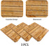 PHOGARY 3PCS Wood Grain Tablecover Wood Print Tablecloth, Rectangular Table Covers for Rustic Wedding Baby Shower Dcoration, Disposable Plastic Re...