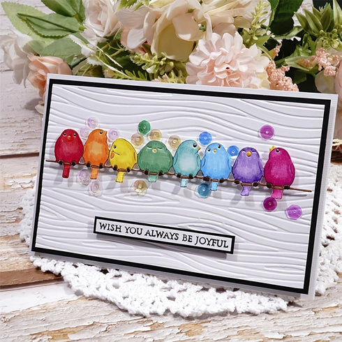 Lots Cute Birds Metal Die Cuts for Card Making,Christmas Flower Frame Bird Card Cutting Dies Cut Stencils DIY Scrapbooking Album Decorative Emboss...