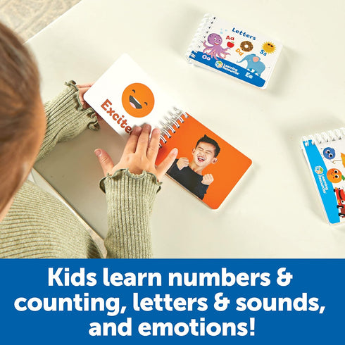 Learning Resources Skill Builders! Preschool Flipbooks -3 Pieces, Ages 3+, Preschool Learning Activities, ABC and Numbers for Toddlers, Activity B...