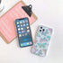 Compatible with iPhone 13 Pro Max Case for Women Girls, Glitter Red Purple Blue Green Colorful Cute Pattern, Slim Fit Hard Clear Protective Phone ...