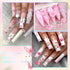600Pcs Flower Nail Charms and Flatback Pearls,Mixed Size 3D Rose Flowers Nail Charms for Acrylic Nail Supplies Design,White Half Pearls for Nail J...