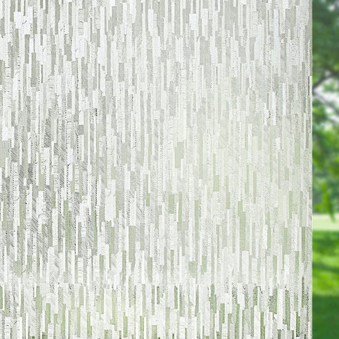Window Film Privacy, Frosted Window Vinyl Non-Adhesive Window Sticker Static Cling Glass Film for Bathroom Office Living Room Matte White...