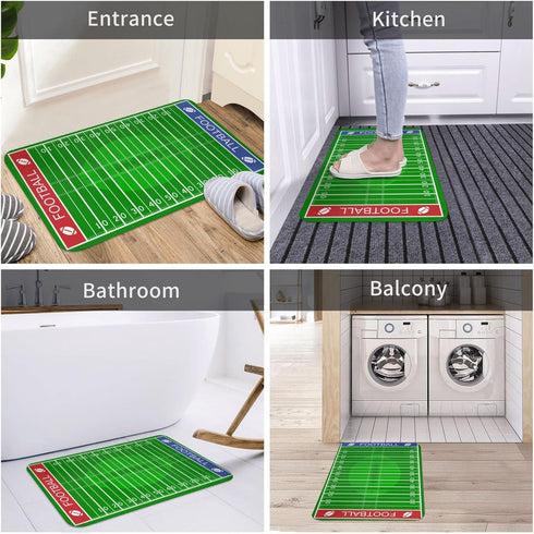 American Football Field Fun Indoor Door Mat Non-Slip Home Bath Room Decoration Mat Rug Housewarming Gift 23.6in*15.7in...