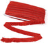 MegaPet Polyester Fringe Tassel Lace Trim 1 Inch x 82 Feet Chainette Fringe Fibre Trim DarkRed for Sewing Quilting Lampshade Curtain Decoration...