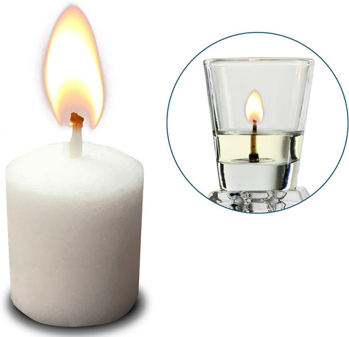 Ner Mitzvah 3 Hour Neironim Candles - Shabbat and Votive Wax Candle - 24 Count...