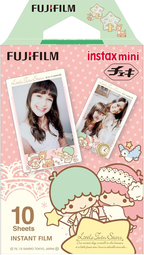 1 X Fuji Instax Mini Films Usable with Polaroid Mio & 300 - Lomo Diana Instant Back - Little Twin Stars -...