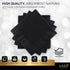100 Pack Black Beverage Napkins, Big Party Pack, 2 Ply, Ideal for Wedding, Party, Birthday, Dinner, Lunch, Cocktails. (5” x 5”) by Amcrate...