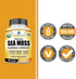 American Standard Supplements Organic Sea Moss, Bladderwrack & Burdock Root Capsules - 1200mg Sea Moss, 1200mg Bladderwrack, 225mg Burdock Root Pe...