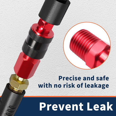 No Rust Air Hose Fittings Kits 15 PCS Set, Quick Connect Air Compressor Accessories Industrial Air Tools Fittings, Male and Female High Flow Air F...