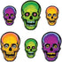 Vintage Halloween Nite-Glo Skull Cutouts Pack of 2...