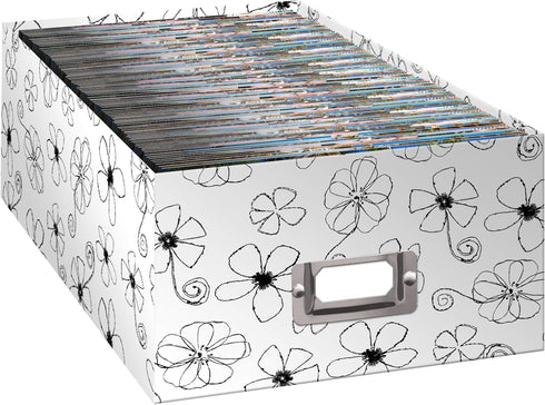 Pioneer Photo Albums B-1BW Inked Storage Box, Floral Design...