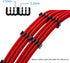 Cable Comb Kit includes for PSU extension cable, SATA and Molex sleeve Management Tools Wire Organizer Comb Computer Case Water Cooling Cable Comb...