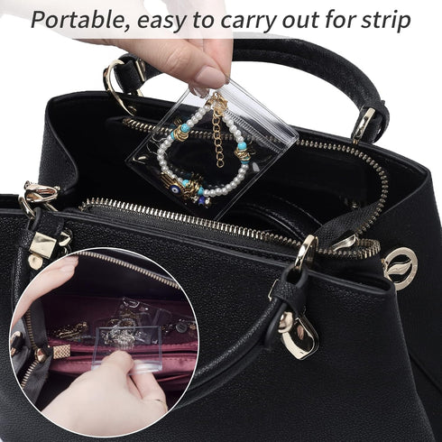 Clear Acrylic Jewelry Organizer for Women Teen Girls, Earring Jewelry Display Organizer with 30Pcs PVC Transparent Anti-oxidation Jewelry Storage ...
