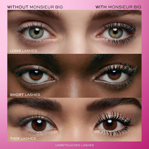 Lancôme Monsieur Big Volumizing Mascara for up to 12x More Volume & 24H Wear - False Lash Effect - Black...
