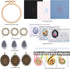 MWOOT 3 Pack Pendant Embroidery Starter Kit for Beginners,Retro Necklace Series Cross Stitch Tools for Necklace & Earrings & Hand Sewing Jewelry &...