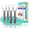 GuruNanda Tongue Scraper for Adults (4-Pack) with Travel Case, 420 Medical Grade Stainless Steel, Aids in Fresh Breath & Oral Care - Travel-Friend...