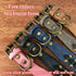 Spiked Studded Dog Collar-Bronze Pointed Stud Anti-Bite Collar (Red,M)...