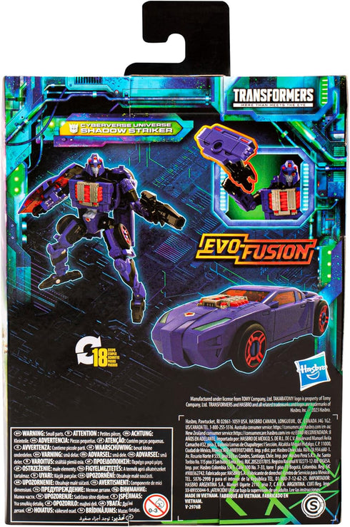 Transformers Toys Legacy Evolution Deluxe Cyberverse Universe Shadow Striker Toy, 5.5-inch, Action Figure for Boys and Girls Ages 8 and Up...