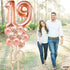 KatchOn, Giant Rose Gold 19 Balloon Number - 40 Inch | 19 Birthday Balloons With Confetti Balloons | Happy 19th Birthday Decorations, 19th Birthda...