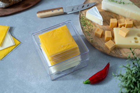 American Sliced Cheese Holder | Storage Container for Fridge | Easy to Clean | Airtight storage | Leak Proof | Freshness | Made in USA...