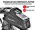 Bike Phone Holder Bag - Waterproof Hard Case Large Capacity Top Tube Front Frame Bicycle Pouch Cycling Mount, Bike Accessories, TPU Touch-Screen &...