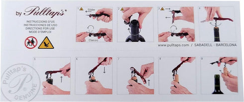 Pulltap's Genuine Wood 900 Collection Wine Key Corkscrew Bottle Opener (Wood Black)...