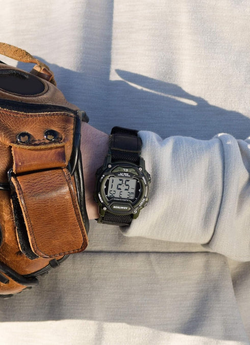 Armitron Sport Unisex Digital Chronograph Nylon Strap Watch, 45-7004...