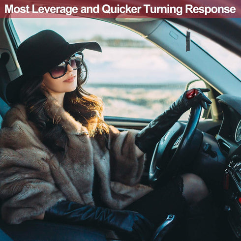 2 Pieces Steering Wheel Knob Spinner Suicide Knobs Steering Wheel 360 Degrees Rotation Tractor Accessories for Cars, Trucks, Tractors, Boats, Golf...