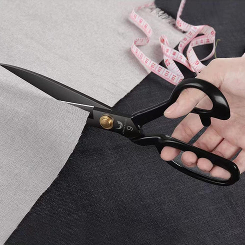 Fabric Scissors 9 Inch Sewing Dressmaking Scissors Professional Razor Sharp for Tailoring Leather Raw Materials - Japan High Carbon Steel Tailor S...