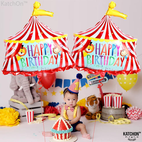 Katchon, Circus Tent Carnival Balloons - Gaint 30 Inch, Pack of 2 | Carnival Theme Party Decorations | Circus Balloons for Carnival Decorations | ...
