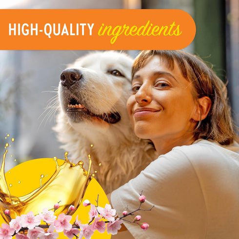 Essential Fatty Acid (EFA) Deodorizing Conditioner for Dogs and Pets (16oz) – Cherry Blossom Scent | Soothing Conditioner Rich With Moisturizing E...
