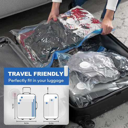 VMstr Vacuum Storage Bags, Carry-on Size, 6 Pack Refill Set (15.8 "x 15.8")...
