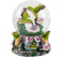 Elanze Designs Green Family Flittering Hummingbirds with Purple Flowers Bird Tabletop Figurine 100MM Sturdy Glitter Water Snow Globe Plays Tune Yo...