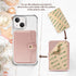 M-Plateau Slim Leather Wallet Phone Case, Adhesive Card Holder Compatible with Most Smartphones (Pink)...