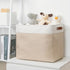 DULLEMELO Large Collapsible Storage Basket/Bin with Sturdy Leather Handles, Fabric Organizer Bin for Storage Clothes, Toys, Books, Office, Bedroom...