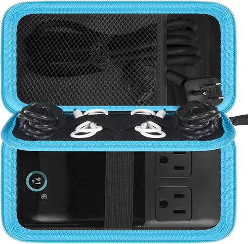 Travel Case for Anker 727/ Prime 6-in-1 USB C Charging Station (GaNPrime 101W), Power Strip Organizer Bag for Cables and Accessories - Blue (Box O...