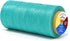 Mandala Crafts Aquamarine Flat Waxed Thread for Leather Sewing - 273 Yds 150D 0.8mm Polyester Leather Thread String Waxed Cord for Leatherwork, Be...