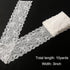 VGOODALL Bridal Wedding Lace Ribbon 3 Inch Wide 10 Yards - Stretchy Elastic Floral Lace Trim for Decoration, Gift Wrapping, DIY Crafts, Hair Bows,...