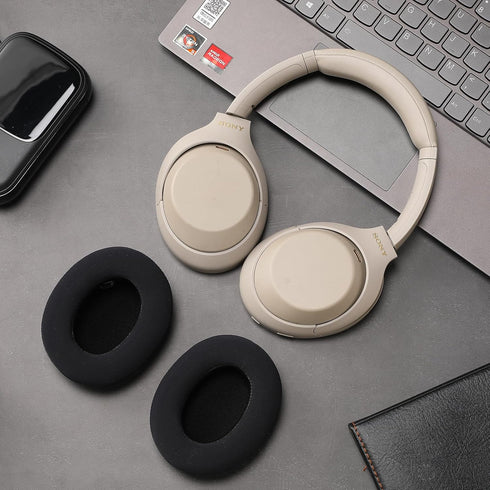 Replacement Cooling-Gel Ear Pads for Sony WH-1000XM4,High-Density, Shock-Absorbing Foam,Ice Silk Fabric (Black)...