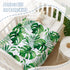 Neatee Living Tropical Leaf Throw Blanket Small Green Plant Blanket Baby Toddler Swaddle Crib Stroller Soft Fleece Blankets Spring Summer Decorati...