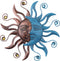 MUMTOP 13.26 Inch Metal Sun Moon Wall Decor, Inspiational Wall Sculpture Hanging Decorations Art for Indoor Outdoor Home Living Room Office Yard G...