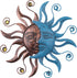 MUMTOP 13.26 Inch Metal Sun Moon Wall Decor, Inspiational Wall Sculpture Hanging Decorations Art for Indoor Outdoor Home Living Room Office Yard G...