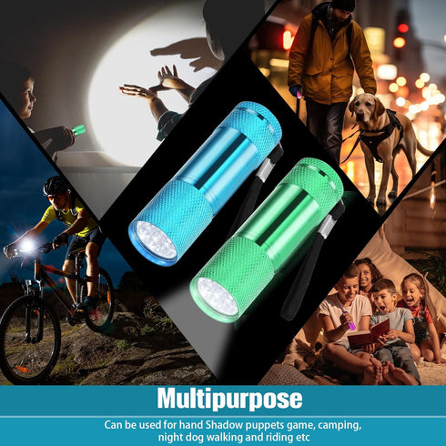 12 Pcs Mini Flashlights Bulk, Bright Aluminum Handheld Flash Lights with Lanyard, Small LED Flashlights for Kids Night Reading Emergency Hurricane...