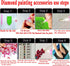 Diamond Painting Accessories & Art Tool-42 Diamond Painting Glue Clay-DIY Embroidery Wax Tacky Kit-3 Stitch Dot Paint Pen for Craft 5D Cross(64 Nu...