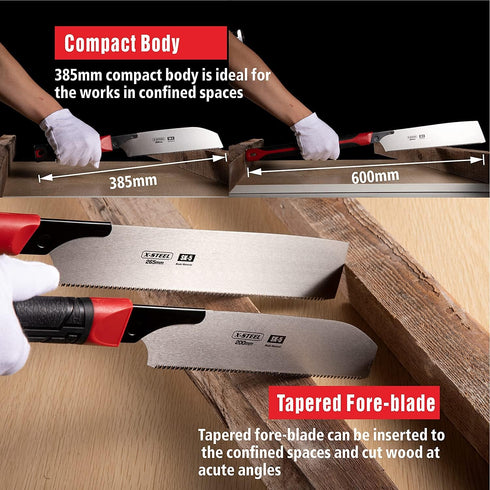Japanese Hand Saw Pull Saw Flush Cut Saw Razor Fine Teeth Saw With 8 Inch?200MM?SK-5 Steel Blade For Woodworking...