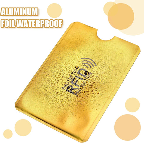 24 Pieces RFID Blocking Sleeves Identity Credit Card Sleeves Set, Including 18 Card Protector RFID Holders and 6 Anti Theft Passport Protectors fo...