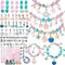TAODUDU Girls Gifts Charm Bracelets Making Kit 112PCS, Jewelry Making kit for Girls DIY Craft Kits,Birthday Presents Teenage Girls Gifts Age 5 6 7...