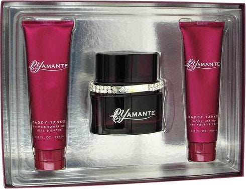 Daddy Yankee Dyamante for Women Gift Set - 3.4 oz. EDP Spray 3.0 oz. Body Lotion 3.0 oz. Shower Gel...